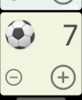 UpMoji screenshot on Apple Watch with soccer ball emoji