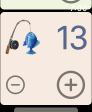 UpMoji screenshot on Apple Watch with fishing emoji