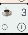 UpMoji screenshot on Apple Watch with coffee cup emoji